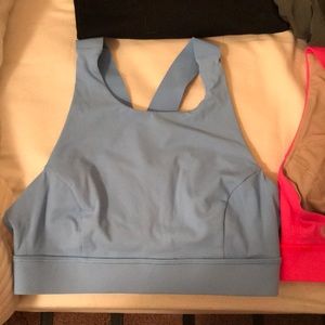 Lululemon Sports Bra in periwinkle and hot pink